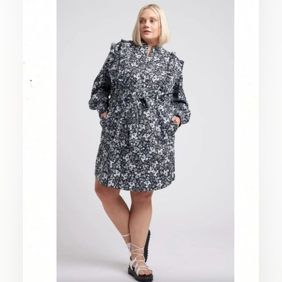 Universal Standard Dresses & Skirts - NWT Universal Standard x Erdem Primrose Shirt Dress Chambray Bud Size M US 18-20